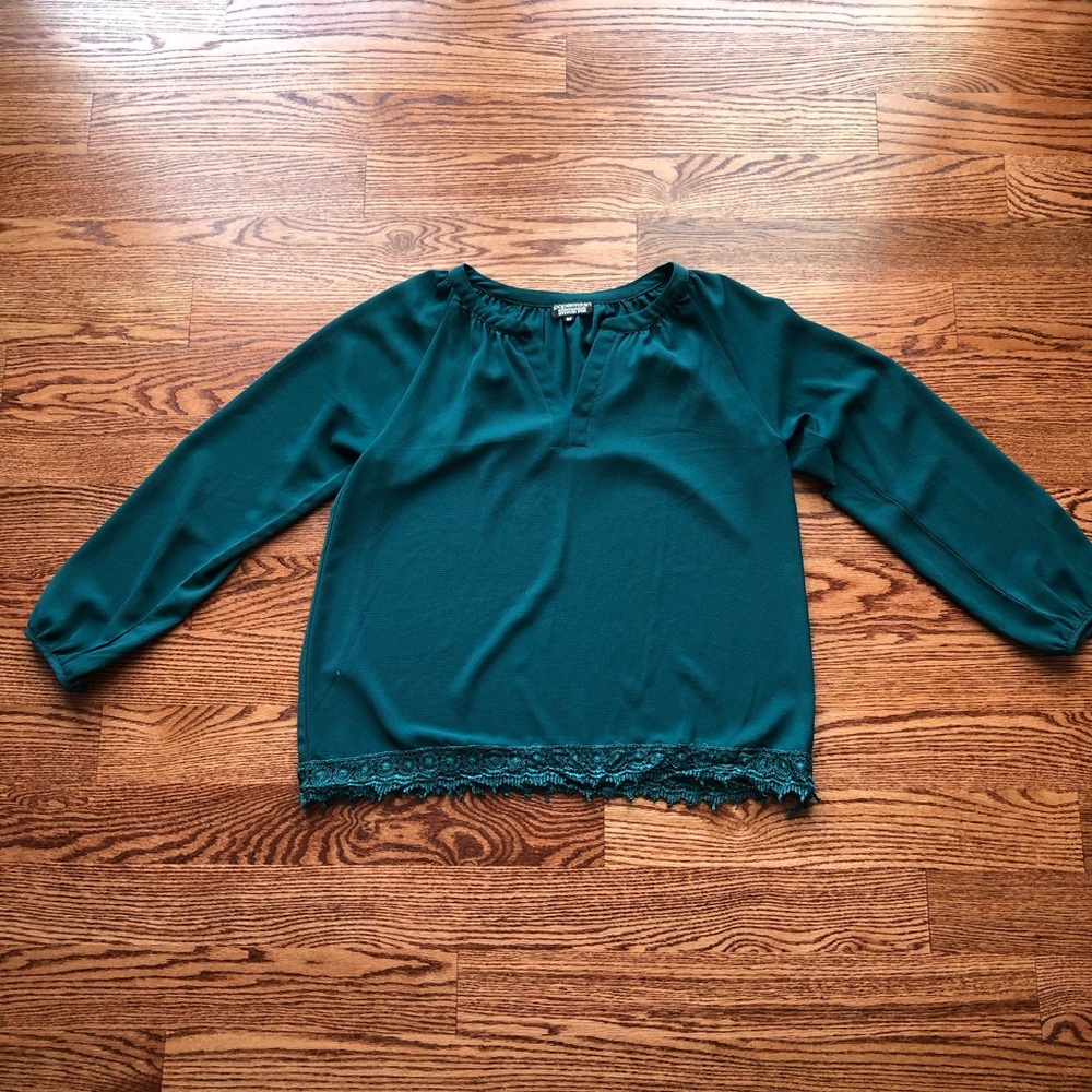 Papermoon for Stitch Fix Delle Lace Hem Blouse